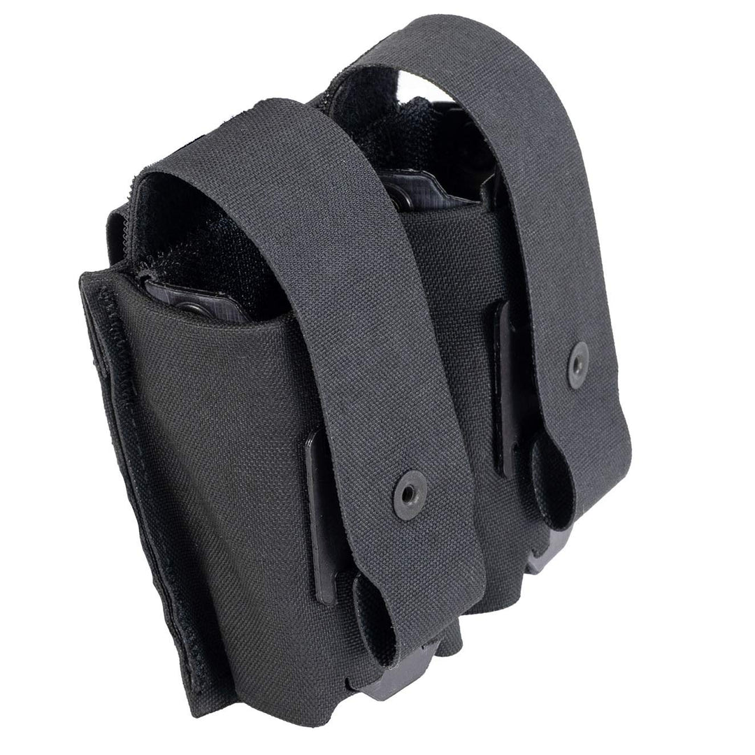Double Pistol Mag Pouch with Tank Track™ with Flap