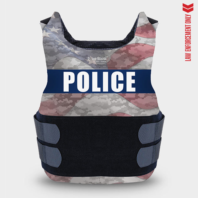 Carrier with American Flag Graphic – Police