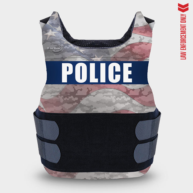 Carrier with American Flag Graphic – Police