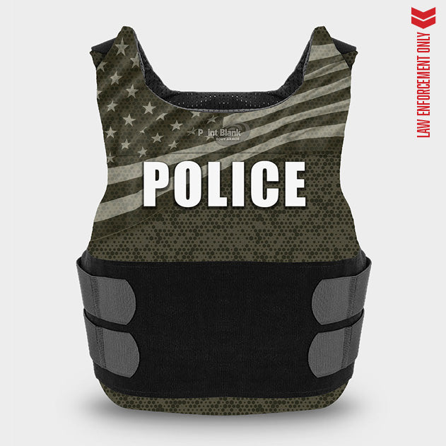 Carrier with Subdued American Flag Graphic – Police