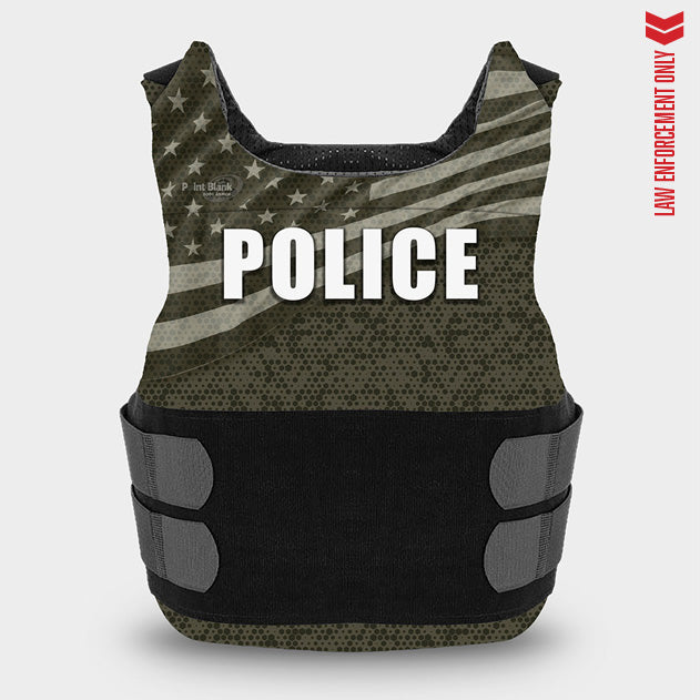Carrier with Subdued American Flag Graphic – Police